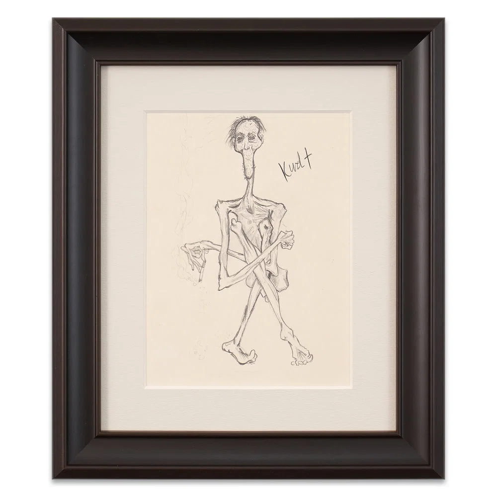KURT COBAIN SIGNED SKETCH