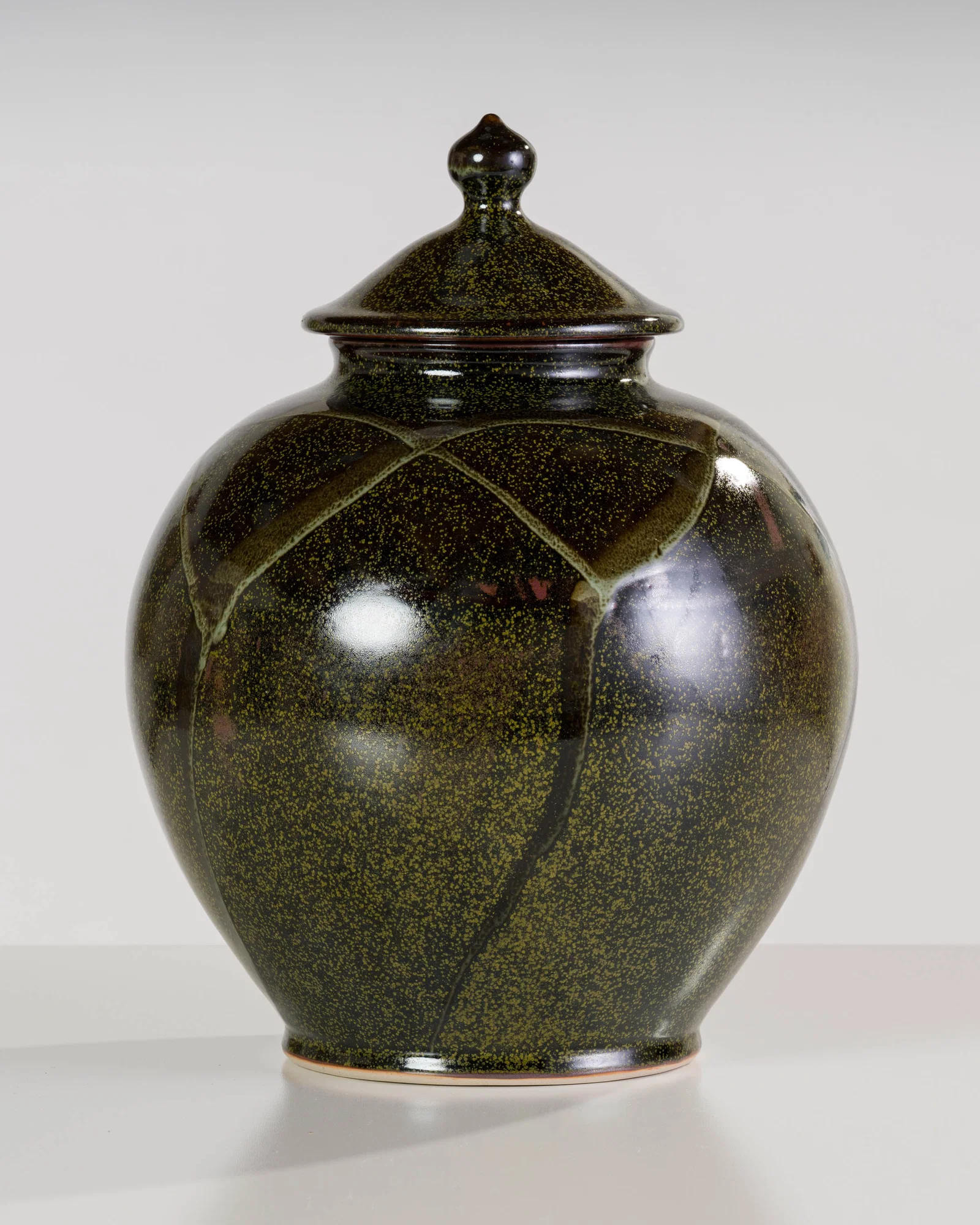 Kurt Weiser Black Lidded Vessel
