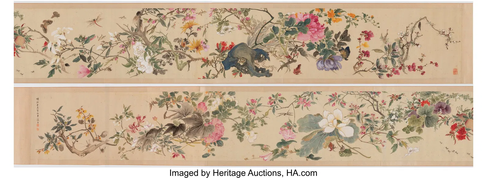 Kyoto School (19th century) Flowers and Insects,