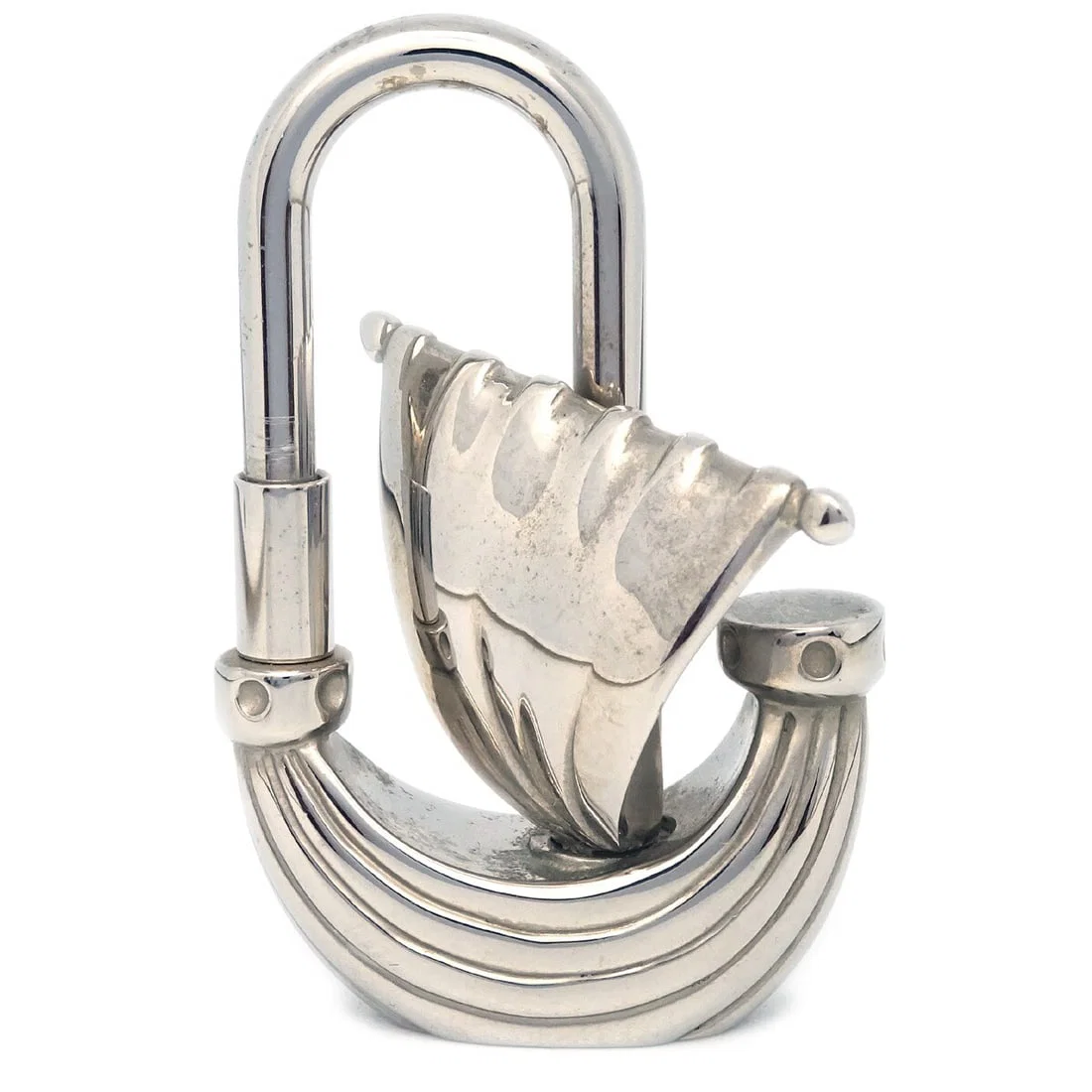 L' Air de Paris Cadena Lock Silver Plated Bag Charm Limited 2006 Edition
