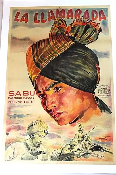 La Llamarada (The Drums) (1938) 29x43 Argentinian Movie Poster LB