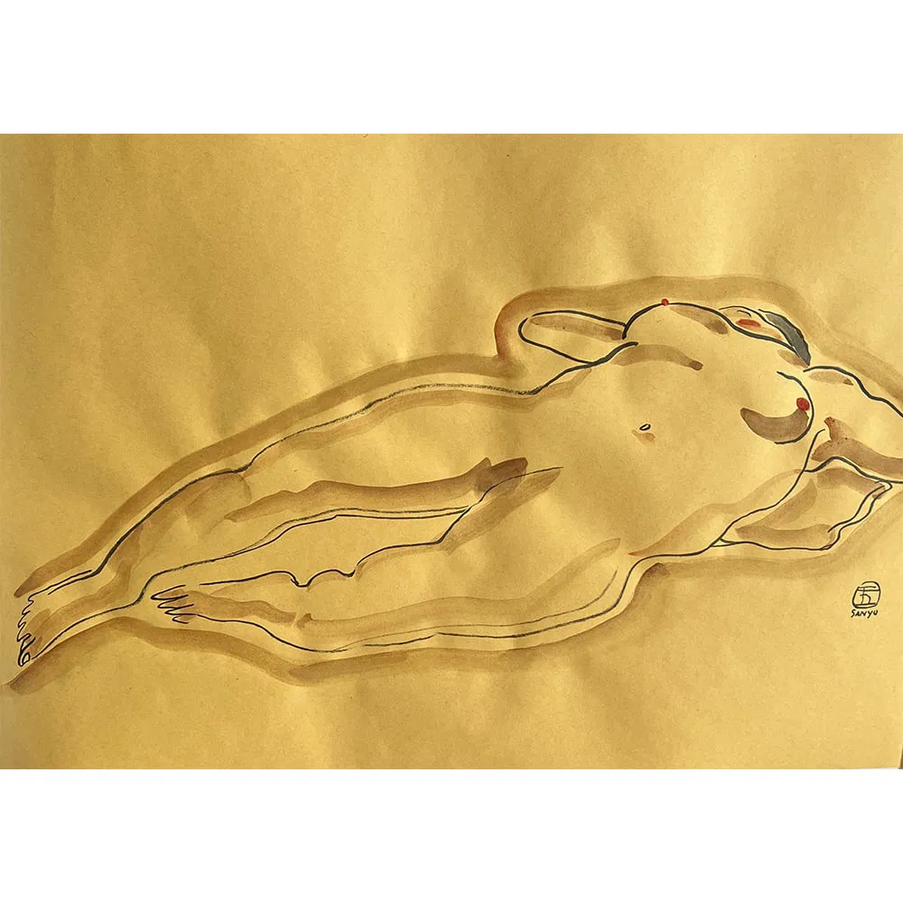 LADY LYING DOWN SIGNED SANYU