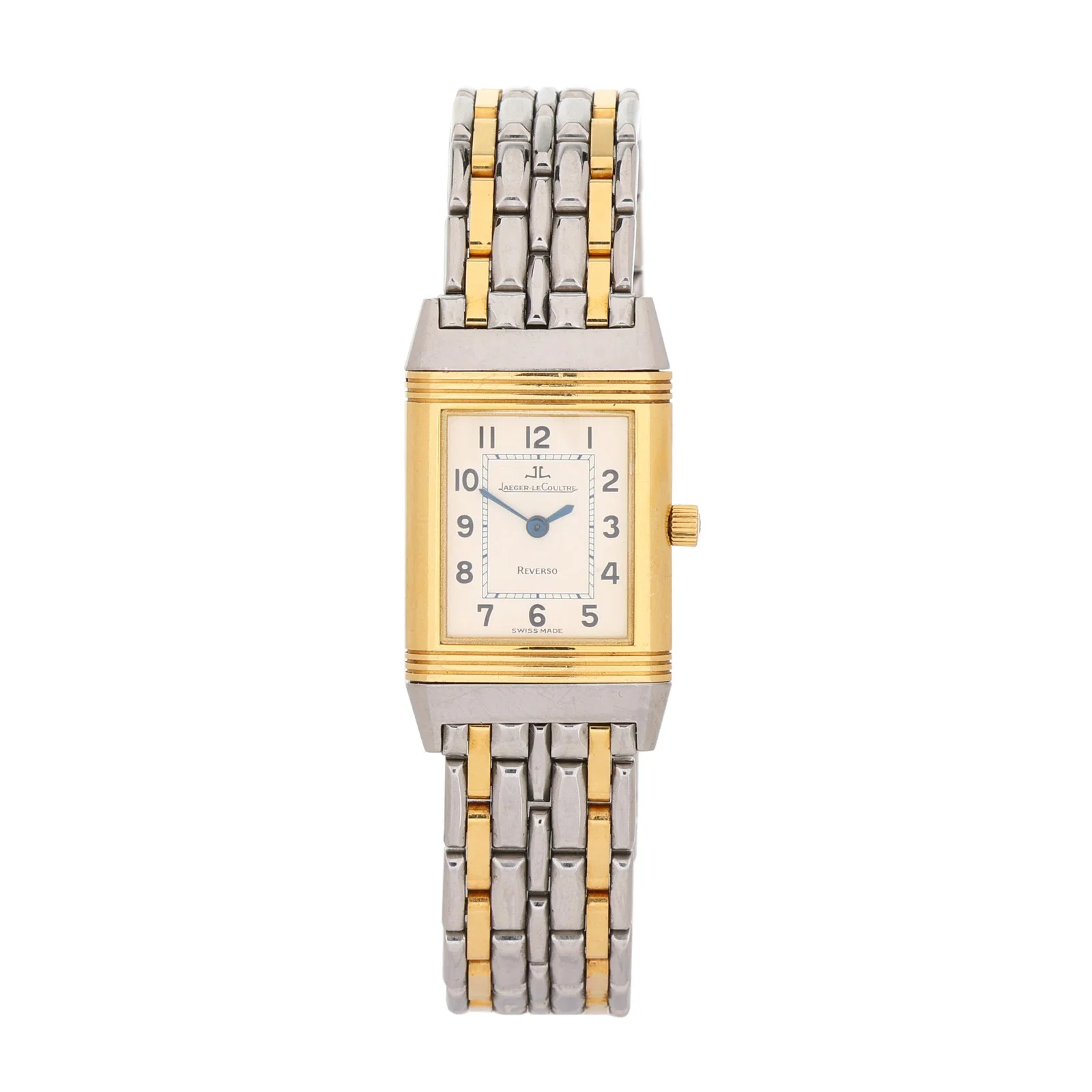 Lady's Stainless Steel and Gold Reverso Watch, Jaeger-LeCoultre