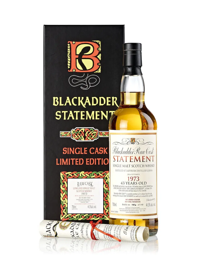 Ladyburn Blackadder Raw Cask 43 Year Old, 1973 (1x 700ml)