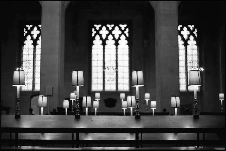 Lamps, Bury Saint Edmunds Cathedral, Suffolk - Silver Gelatin