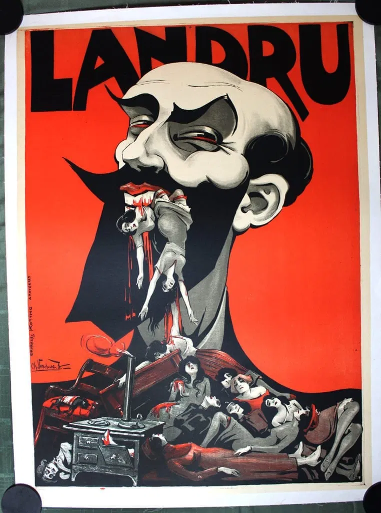 Landru (1920) 31.75x43 Dutch Stage Production Poster LB