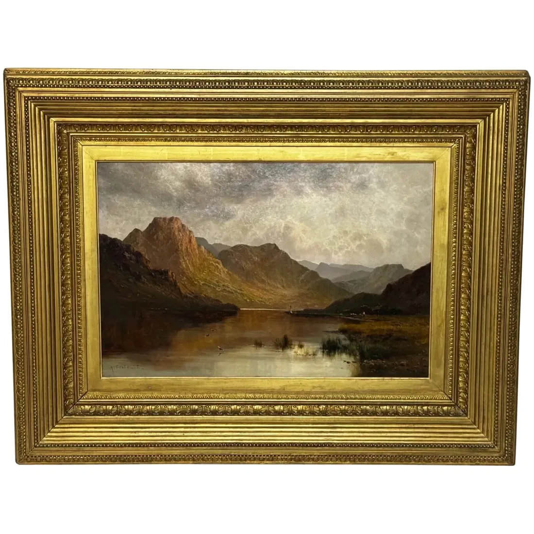 LANDSCAPE MASTERPIECE PAINTING WINDERMERE SUNRISE
