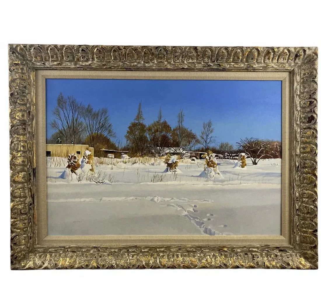 Landscape Snow Scene Oil Painting by Tom Darrah