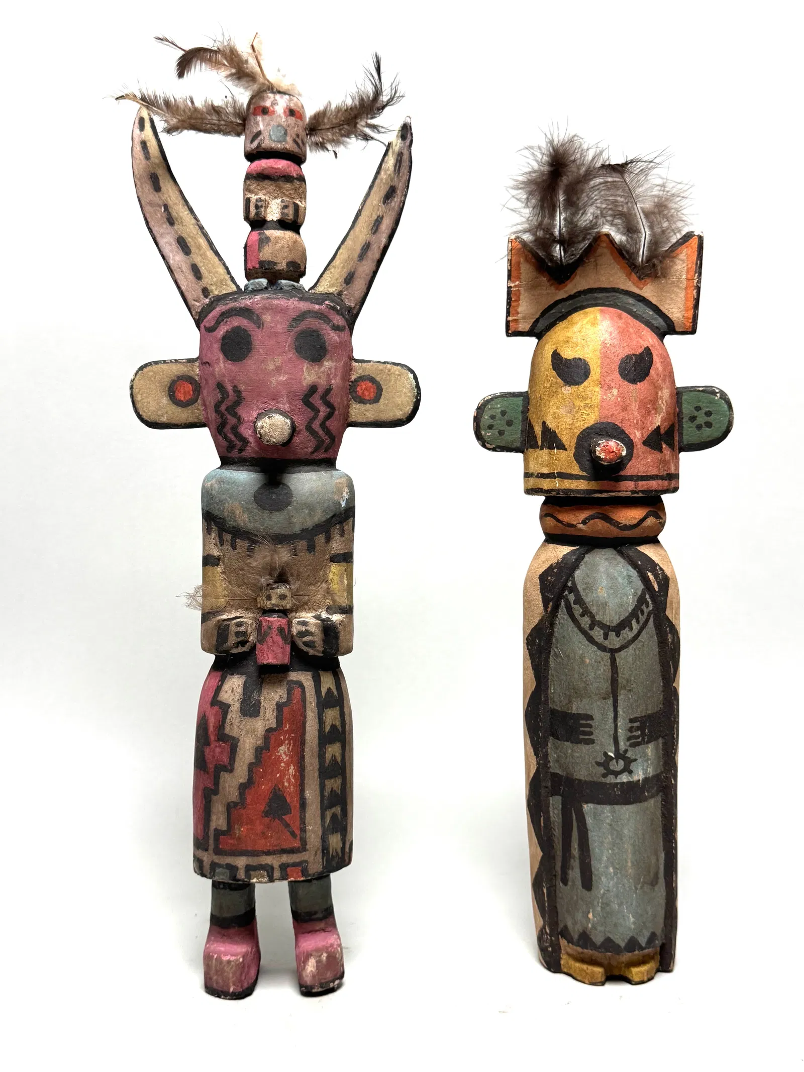 Large 2 Zuni figures - New Mexico, USA