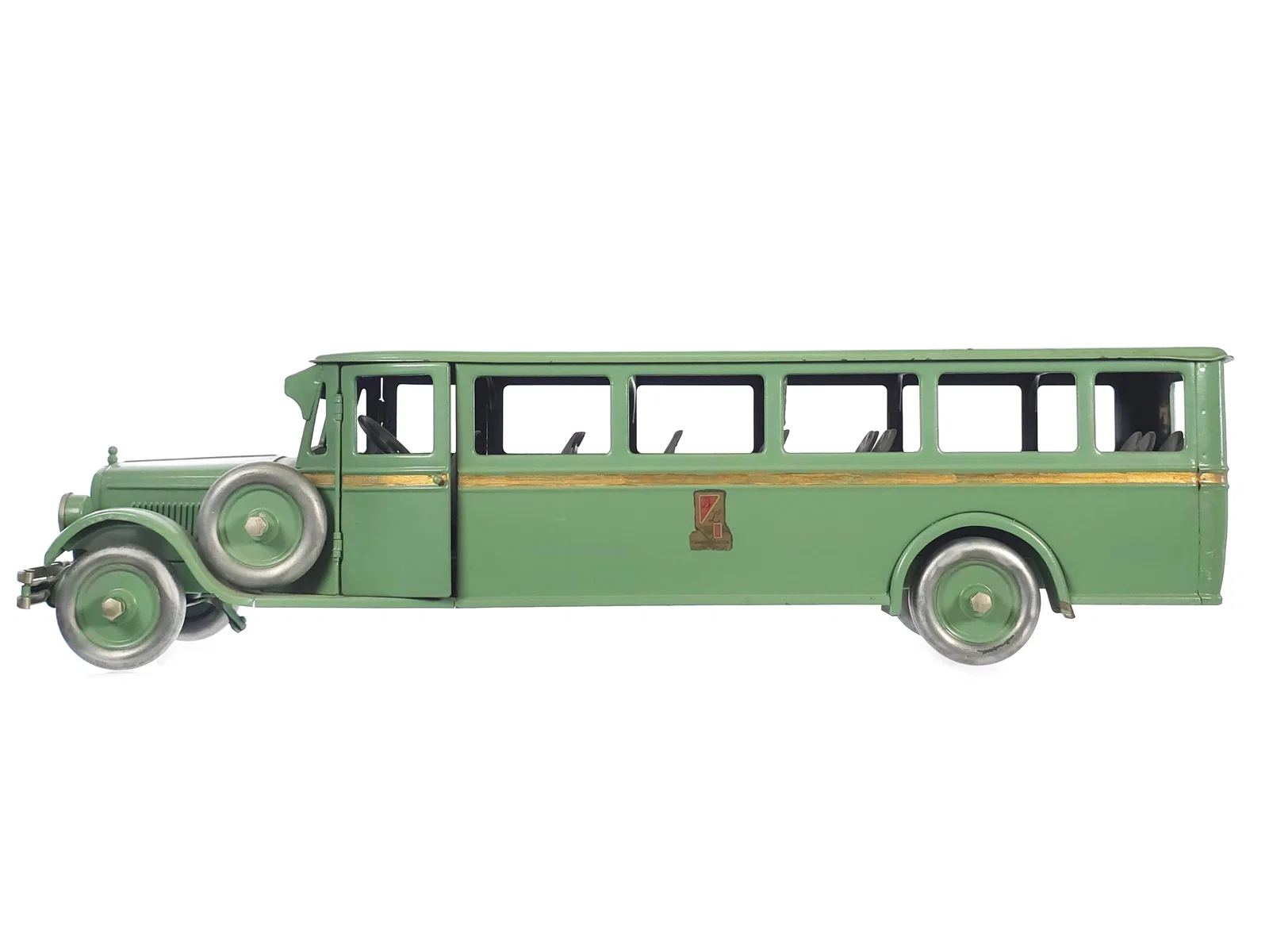 Large Buddy L Pressed Steel Bus in Green