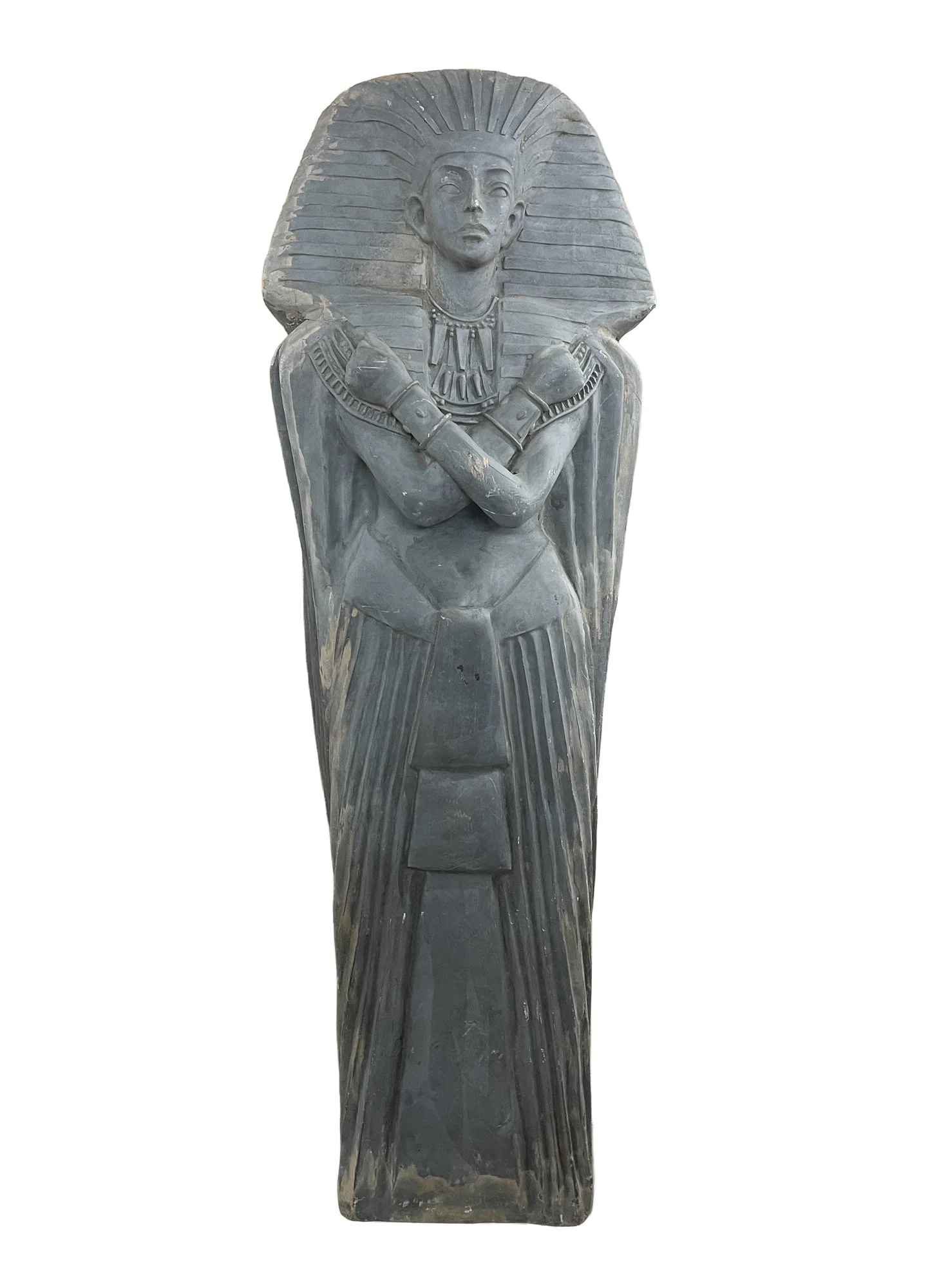 LARGE FIBERGLASS PHARAOH SARCOPHAGUS MOVIE PROP.