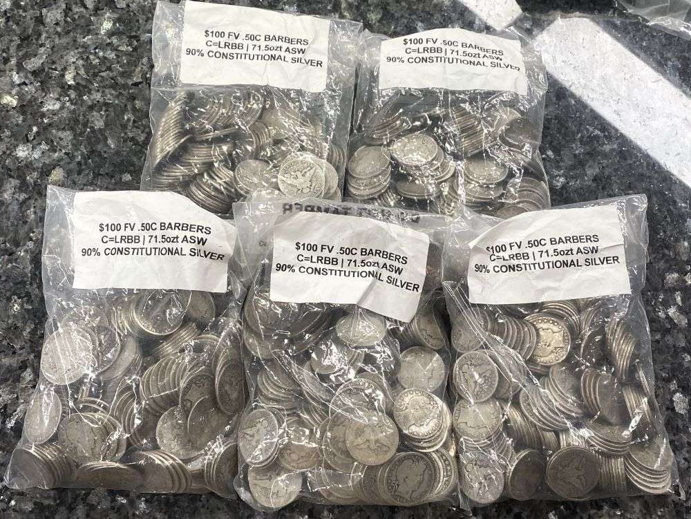 Last Minute! $50 FV Pre-1916 Barber 90% Silver Halves
