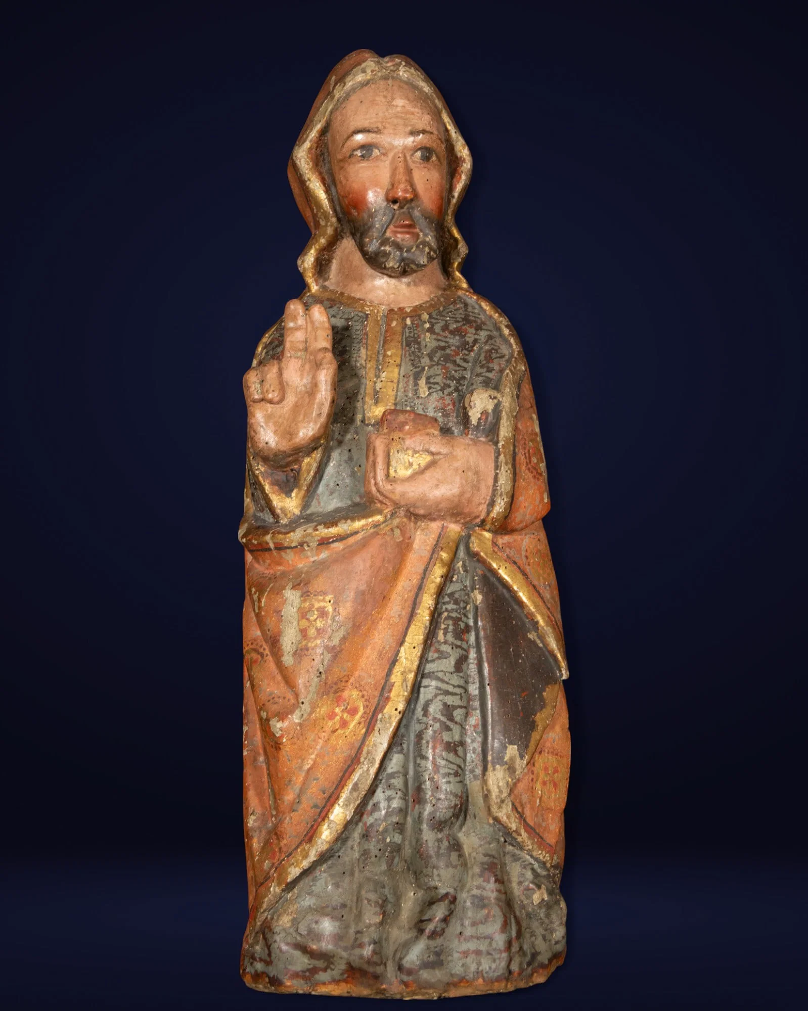 Late Romanesque sculpture of Saint Peter - 13th century