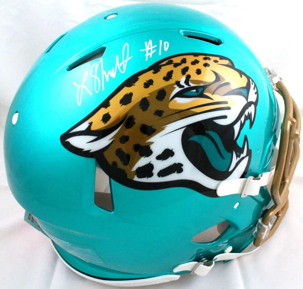 Laviska Shenault Jr Signed Jaguars Flash Speed Helmet Beckett Authenticated