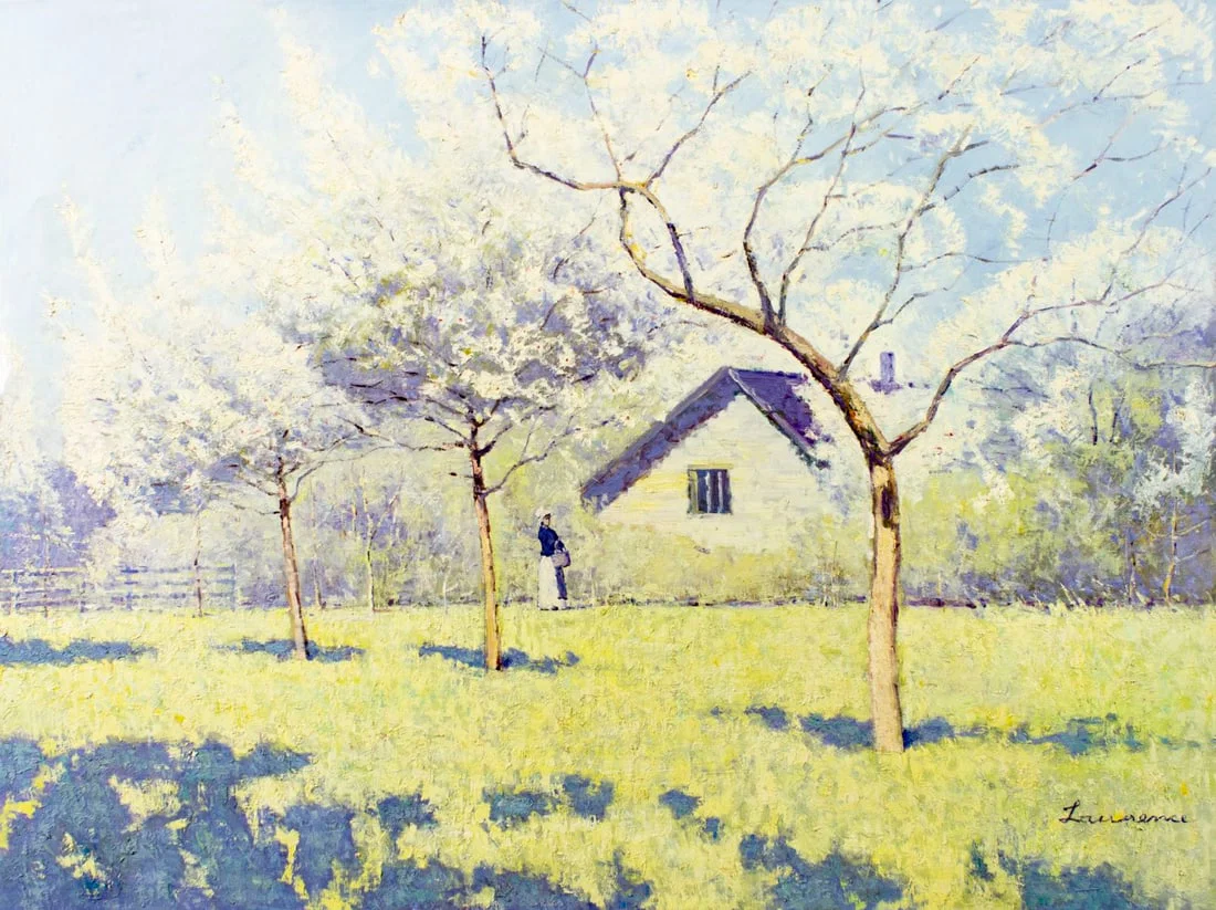 Law Kwok Leung (China,CA,NY,b 1954) oil painting