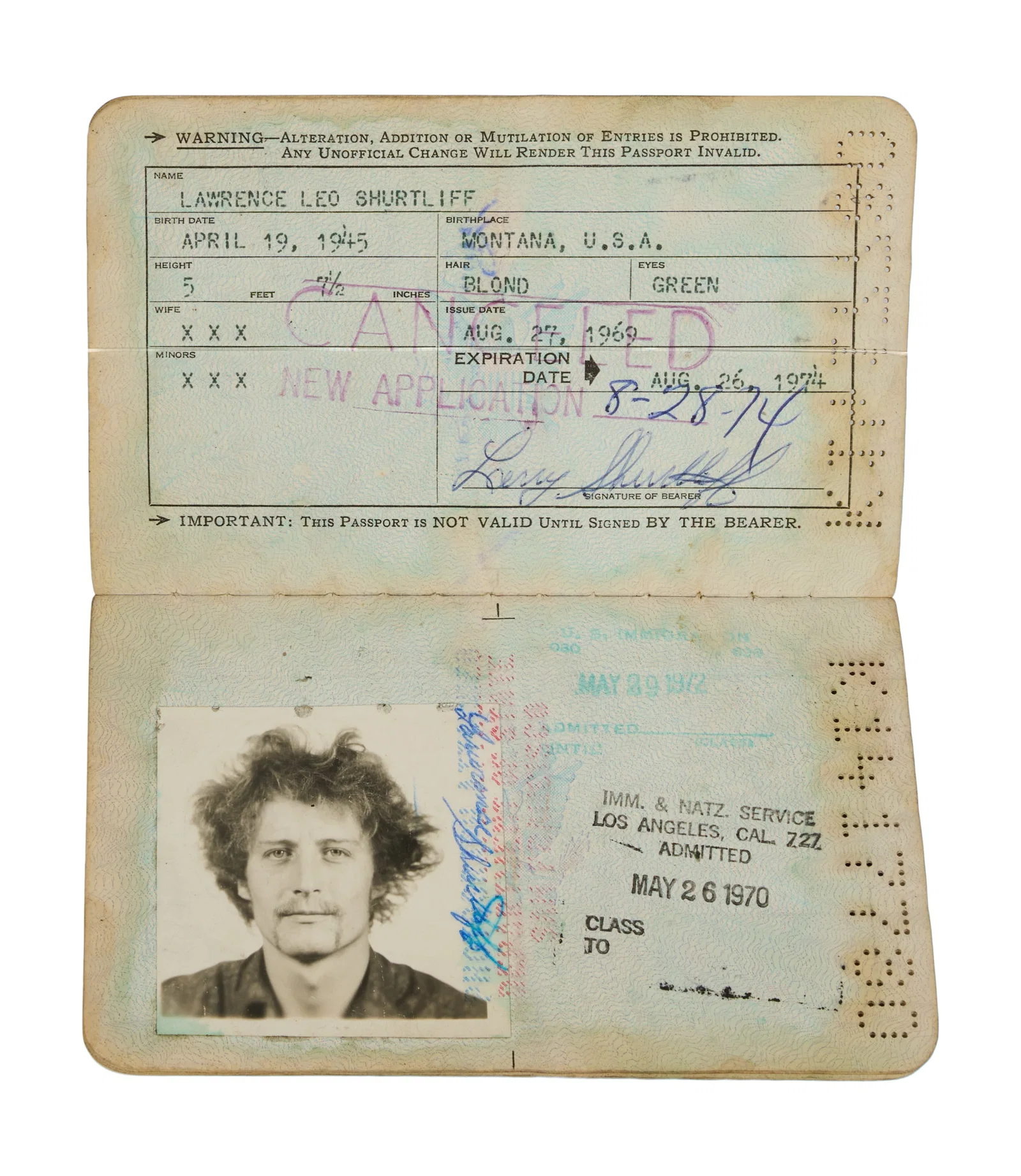 Lawrence "Ram Rod" Shurtliff | "Europe '72" Tour Passport