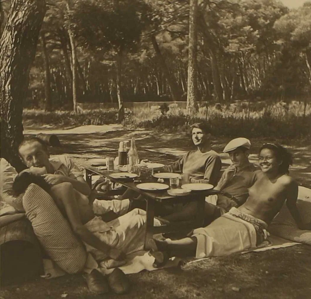 Lee Miller (American, 1907-1977) 'Picnic', Ile Sainte-Marguerite, Cannes, 1937