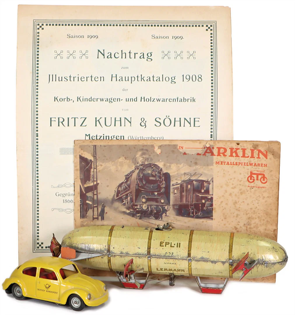 LEHMANN, EPL II, airship, used, propeller at the back is missing, clock mechanism is stuck, 25 cm, 1