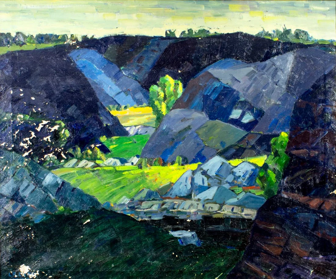 Leighton Cram (MA,1895-1981) oil painting