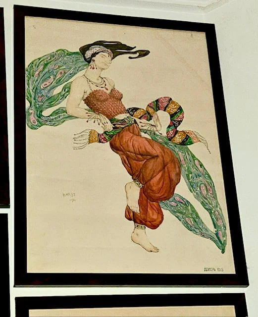 Leon Bakst painting of the Odalisque from Ballet "Scheherazade"