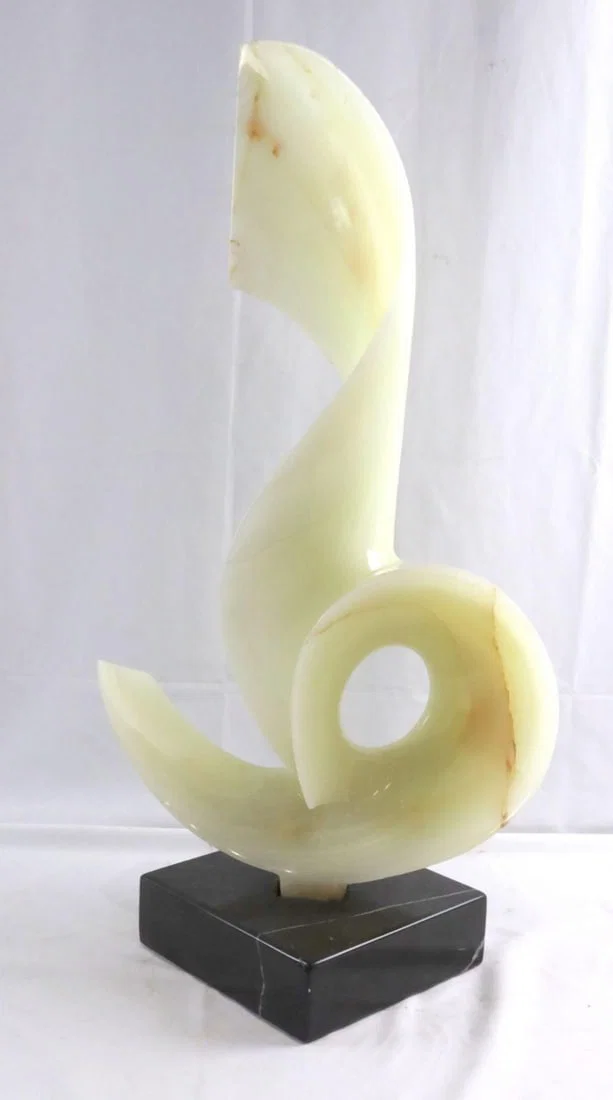 Leonardo Nierman Abstract Onyx Sculpture