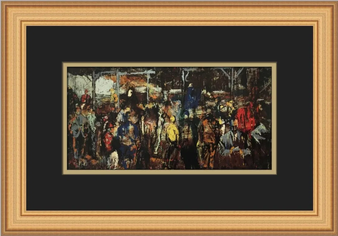 LeRoy Neiman Sportsman's Park Cicero Custom Framed Print 2003