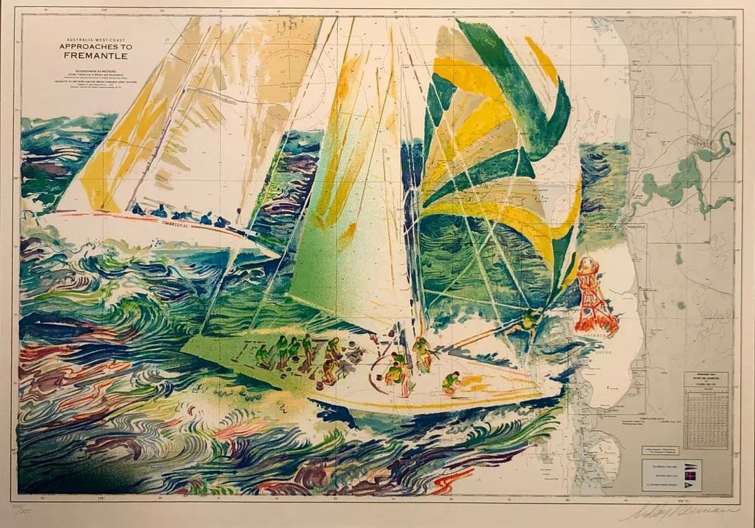 LeRoy Neiman "The America's Cup - Australia" Signed Seri LE