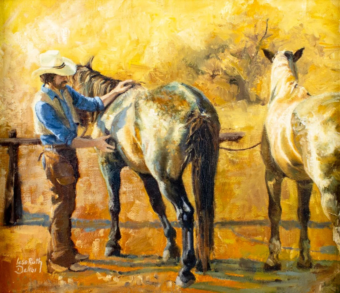 Lesa Delisi (WA,TX,Born 1961) oil painting
