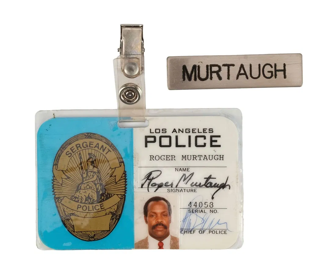 LETHAL WEAPON 3 (1992) - Mike Papac Collection: Roger Murtaugh's (Danny Glover) LAPD ID and