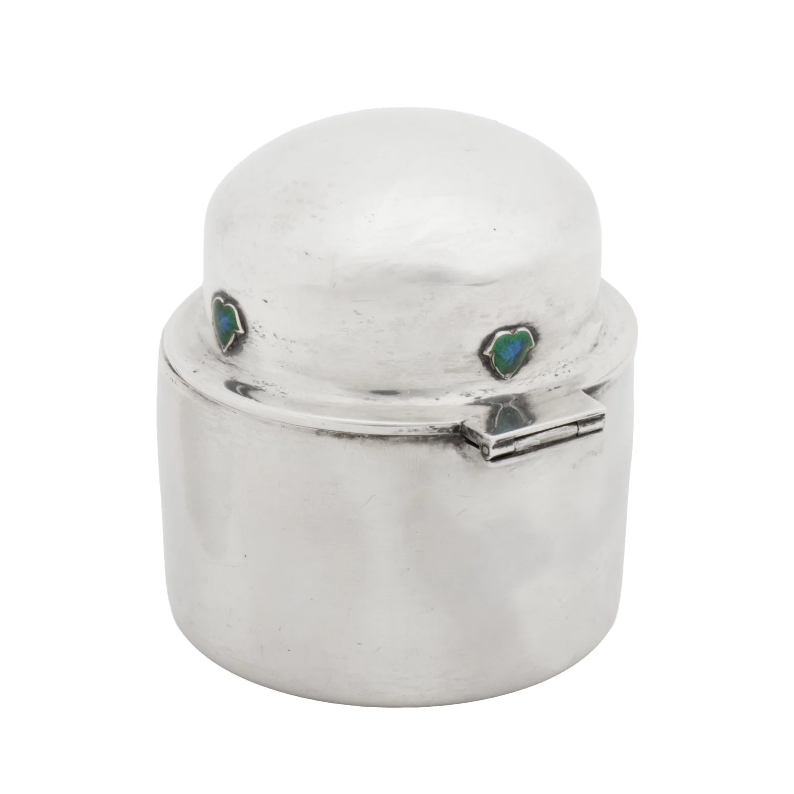 Liberty and Co, British 'Cymric' inkwell with enamels