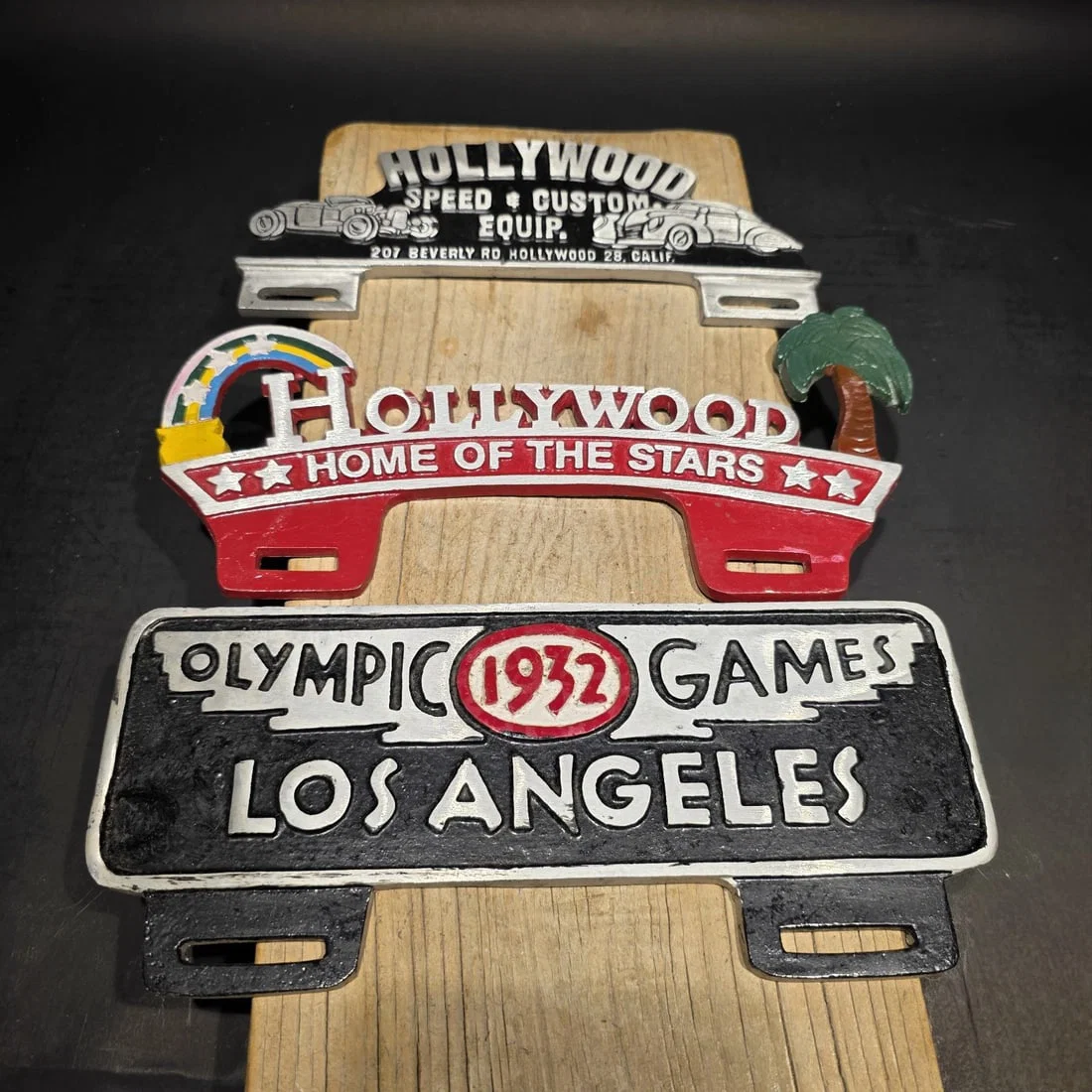 License Plate Topper Set - Hollywood Olympic 1932 Style Toppers