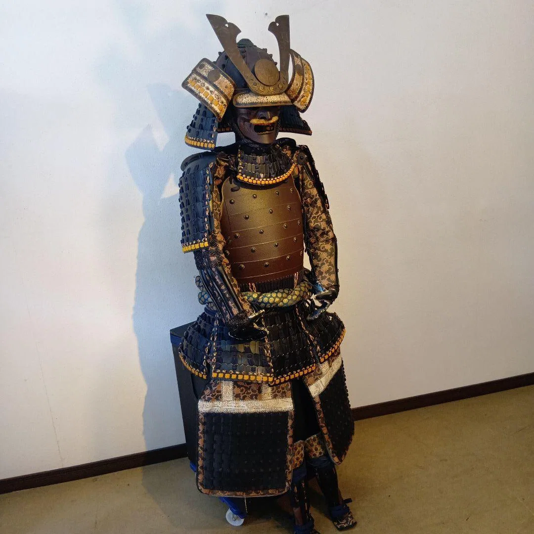 Life-size samurai armor and helmet set