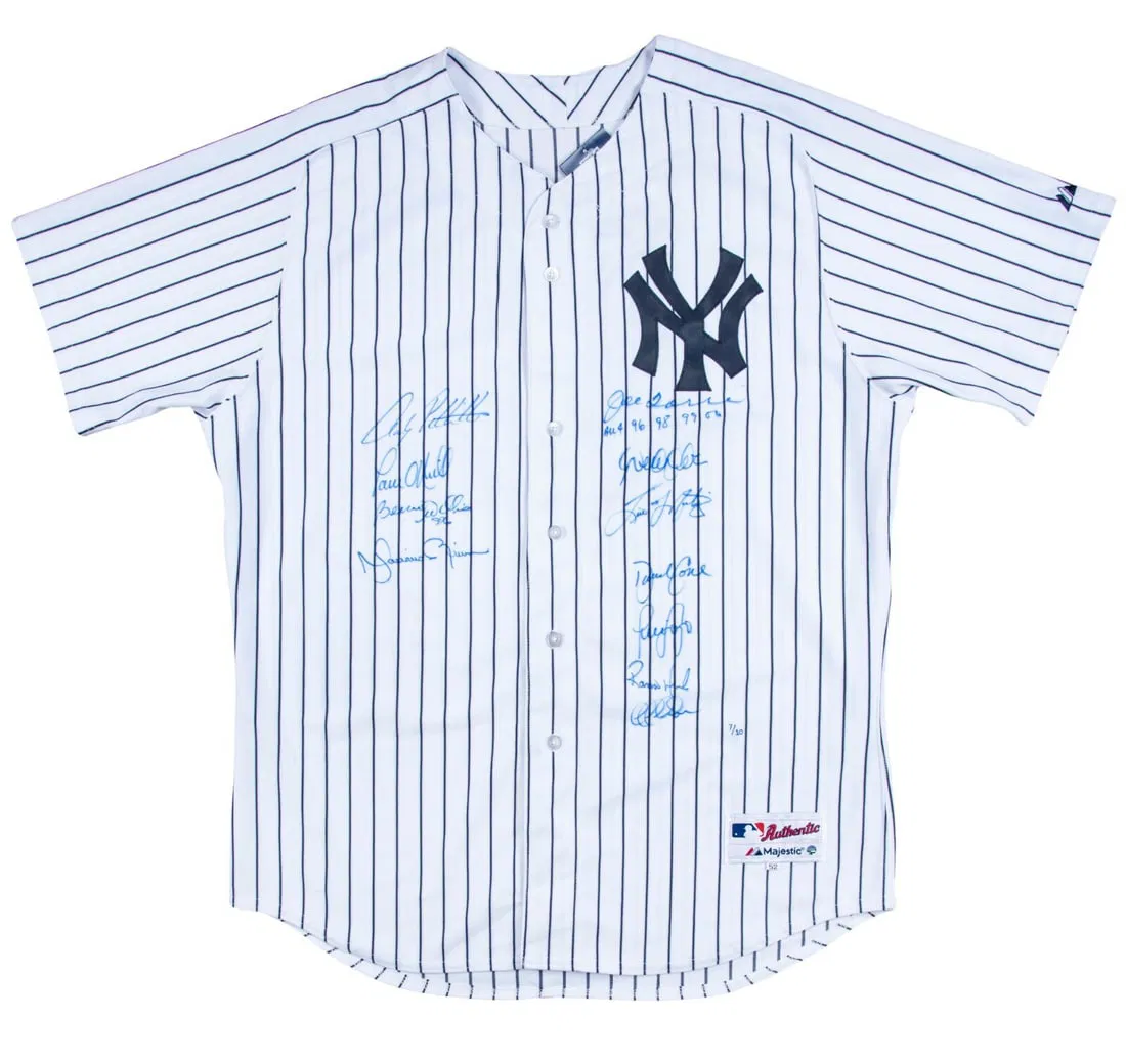 Limited Edition New York Yankees Signed Jersey #7/10 Jeter Rivera Torre Steiner
