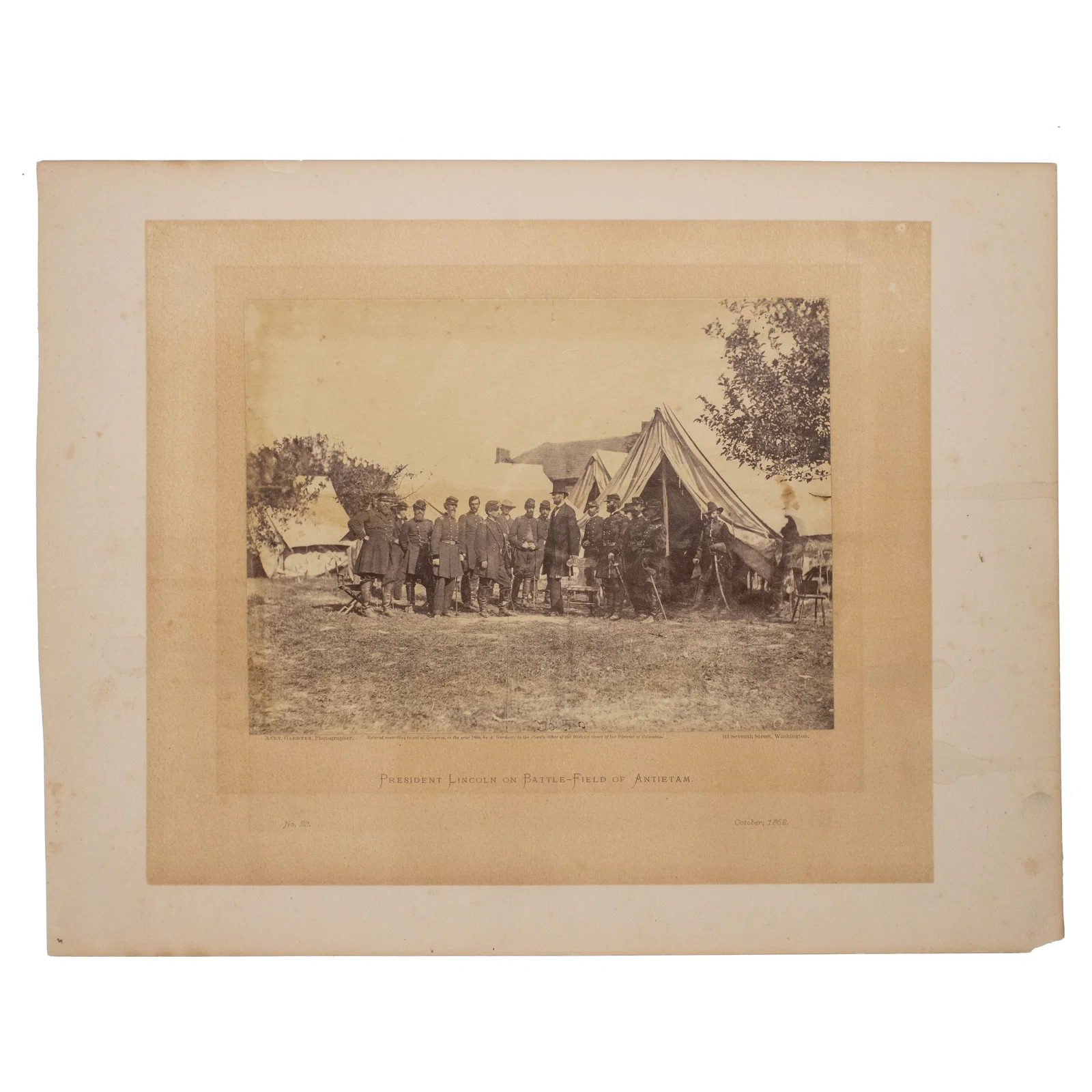 [LINCOLN] Lincoln at Antietam, by Gardner