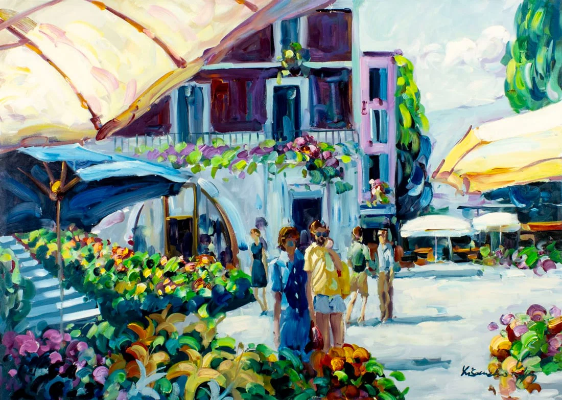 Lisandro Baylon (Argentina,US,b 1951) oil painting