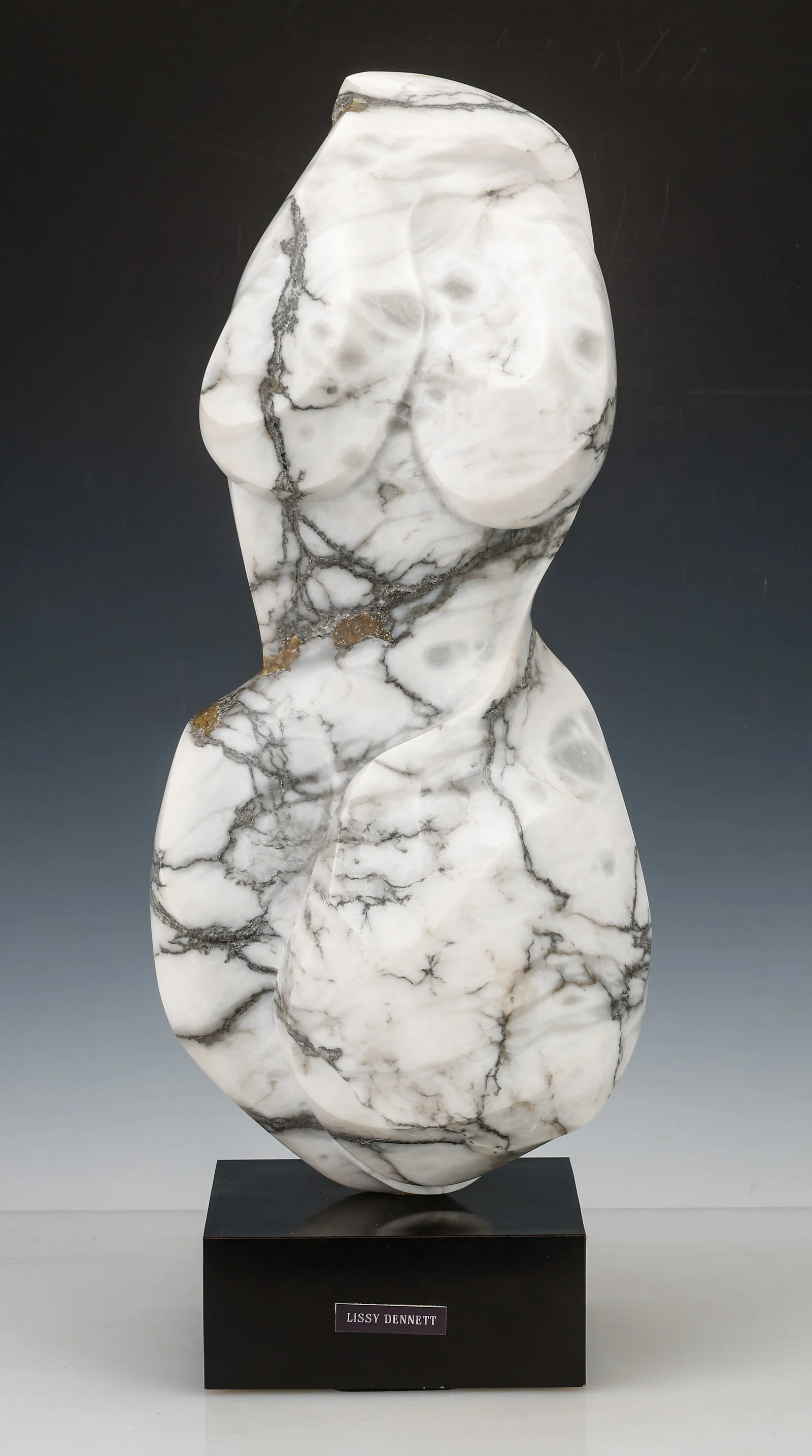 Lissy Dennett (American, B.1926) Marble Sculpture, H: 21"
