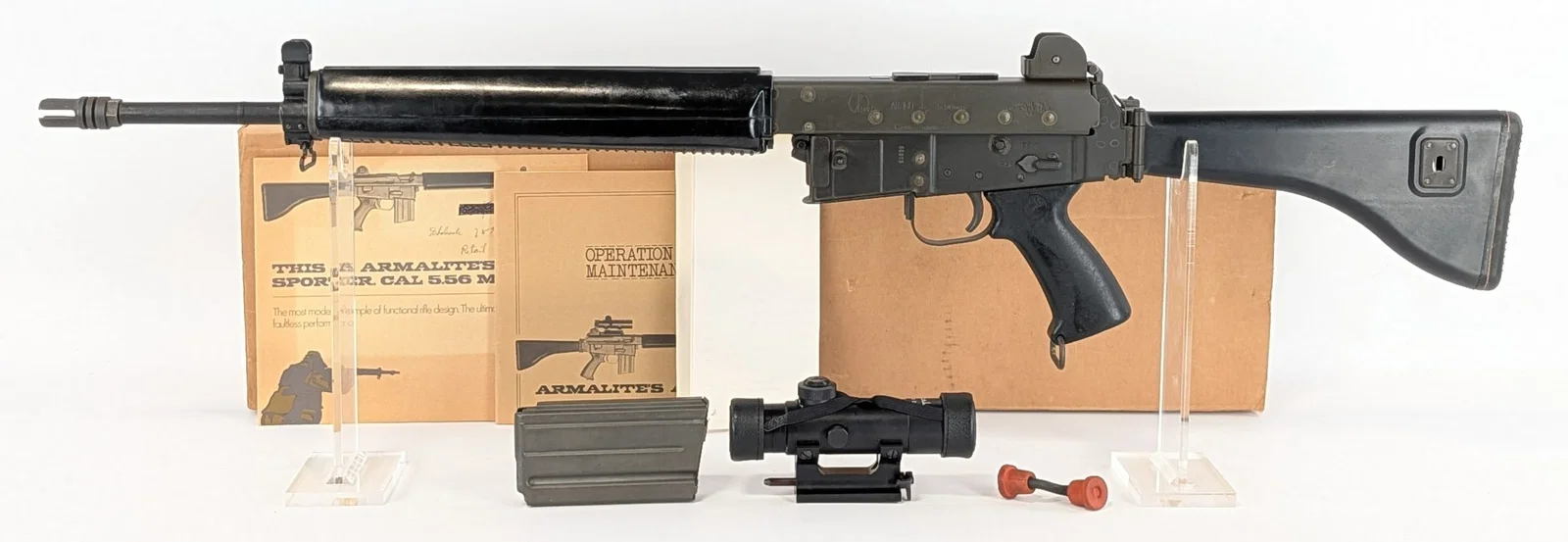 LNIB Costa Mesa Armalite AR-180 5.56mm Semi Auto Rifle w/ Armalite Scope