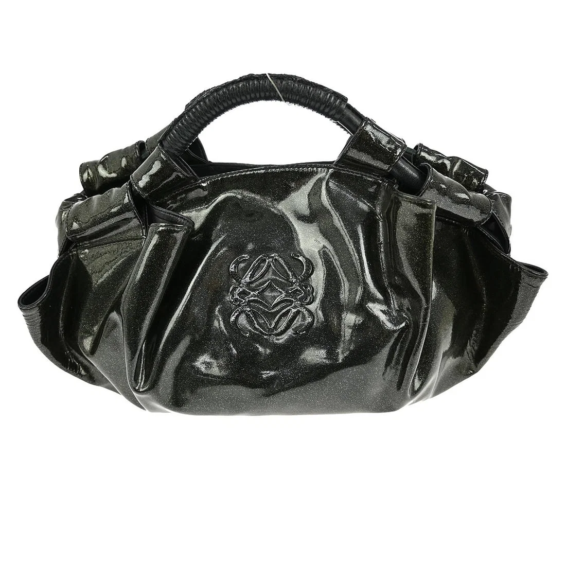 Loewe Aire Black Leather Shoulder Bag