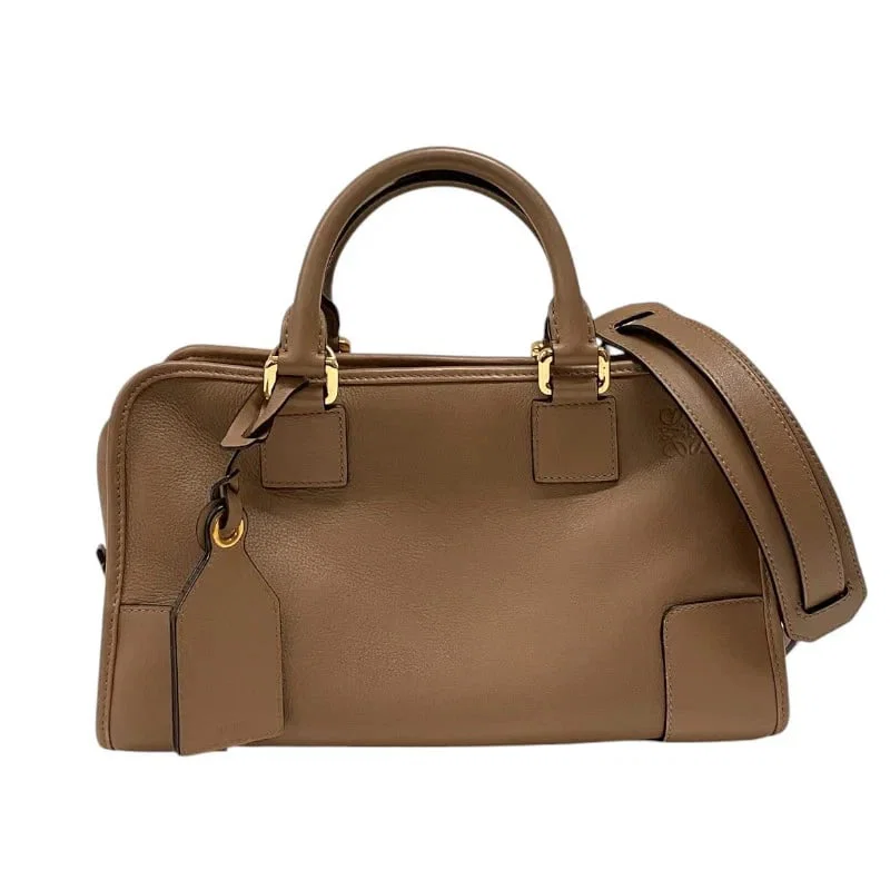 LOEWE AMAZONA 28 BEIGE CALF SHOULDER BAG