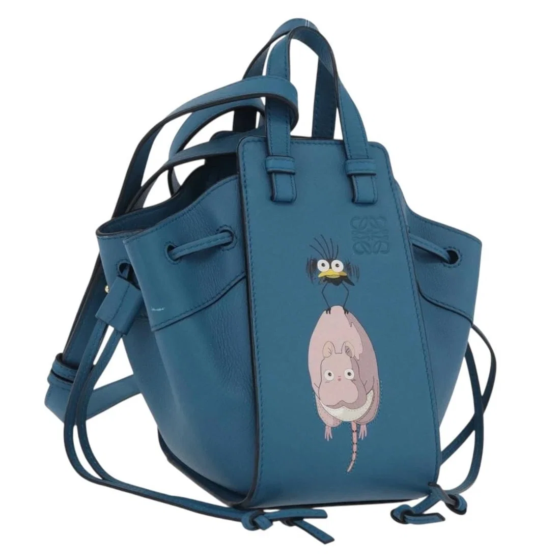 LOEWE × GHIBLI SPIRITED AWAY HAMMOCK DRAWS MOUSE AND FLYCATCHER