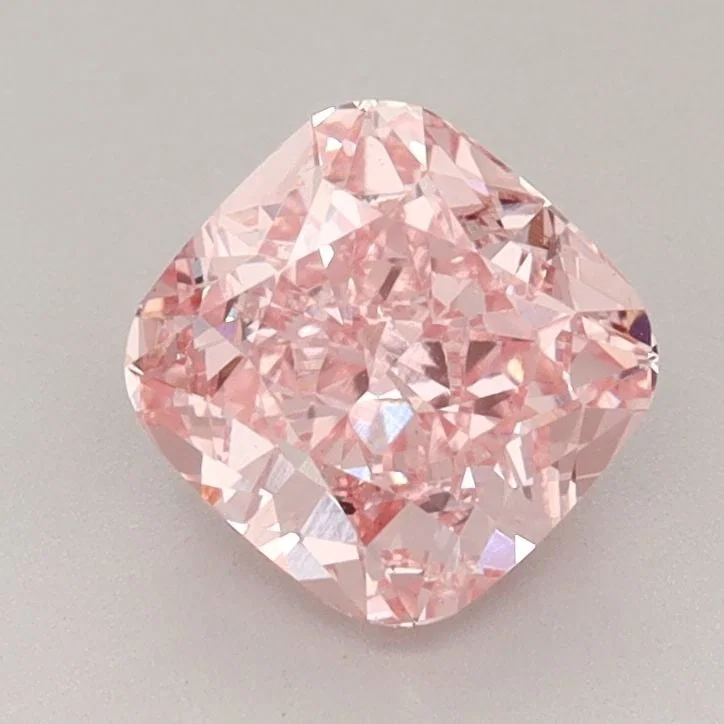 Loose Diamond - CUSHION BRILLIANT 1.57ct Fancy Vivid Pink VS1