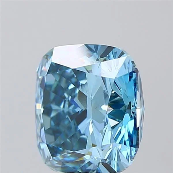 Loose Diamond - CUSHION BRILLIANT 4.02ct Fancy Vivid Blue VS1