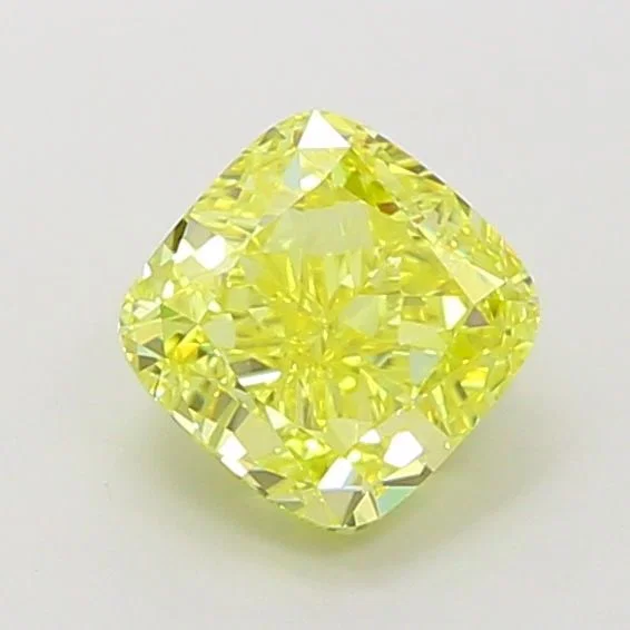 Loose Diamond - CUSHION MODIFIED 1.54ct Fancy Vivid Yellow VVS2