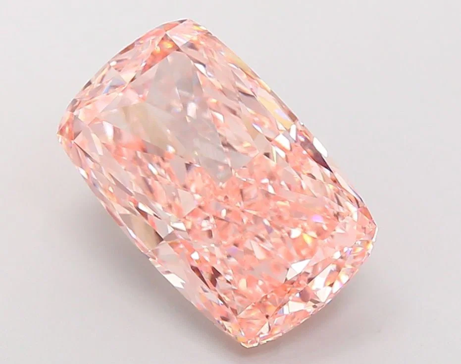 Loose Diamond - CUSHION MODIFIED 10.06ct Fancy Vivid Pink VS1
