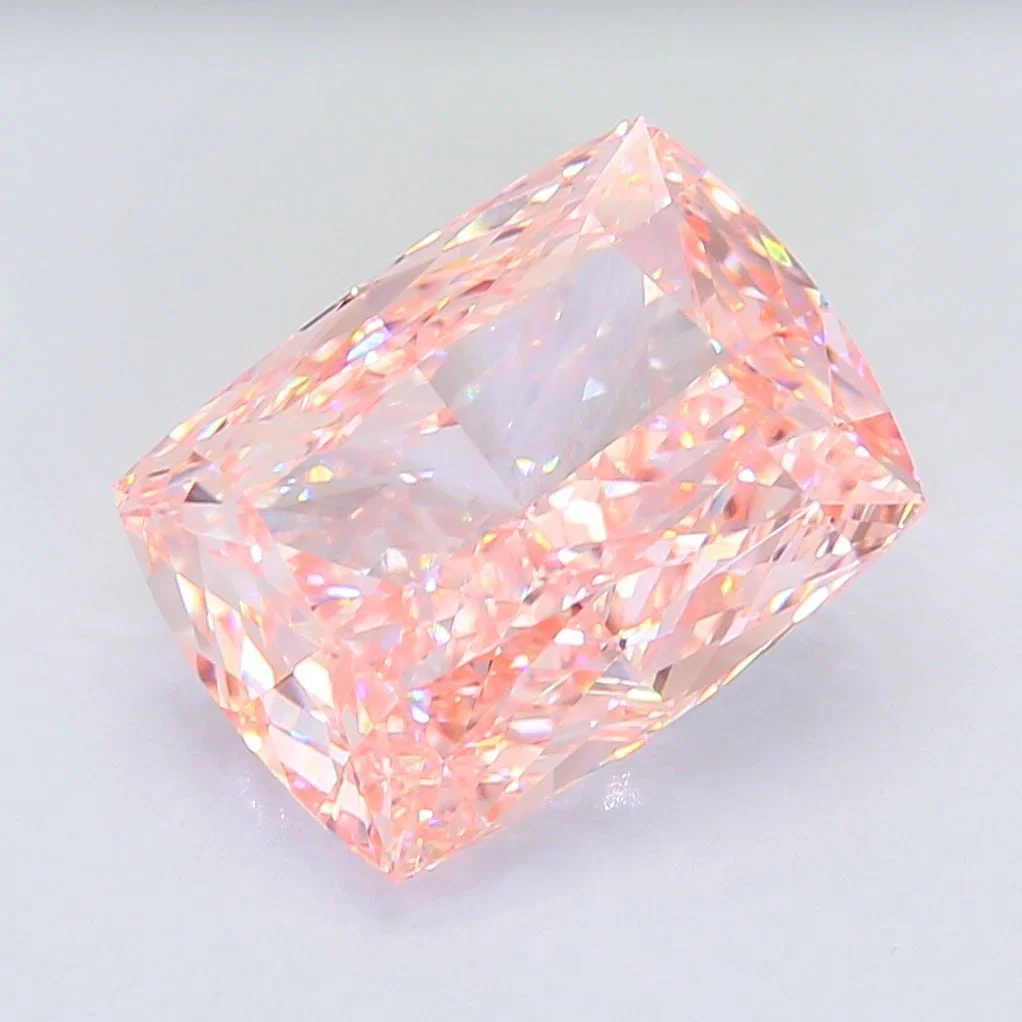 Loose Diamond - CUSHION MODIFIED 13.69ct Fancy Intense Pink VVS2