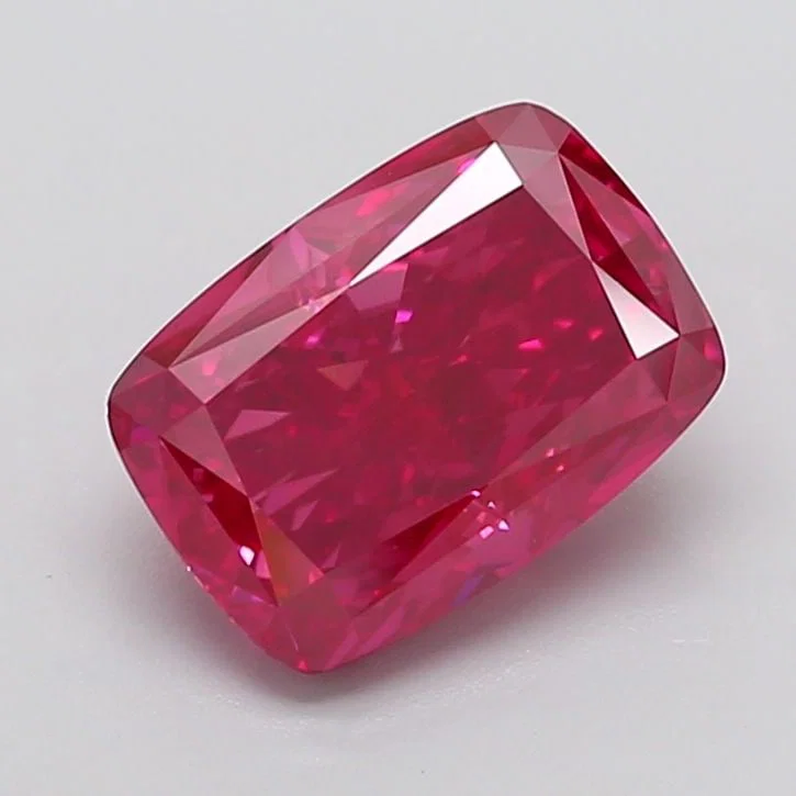 Loose Diamond - CUSHION MODIFIED 5.31ct Fancy Vivid Red VVS2