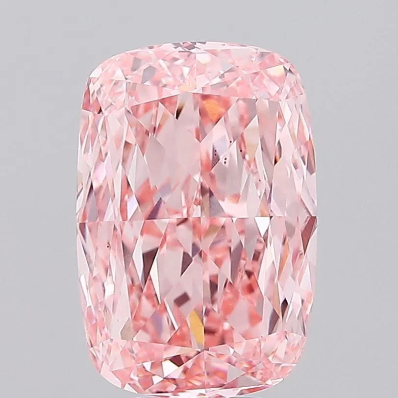 Loose Diamond - CUSHION MODIFIED 9.01ct Fancy Vivid Pink VS1