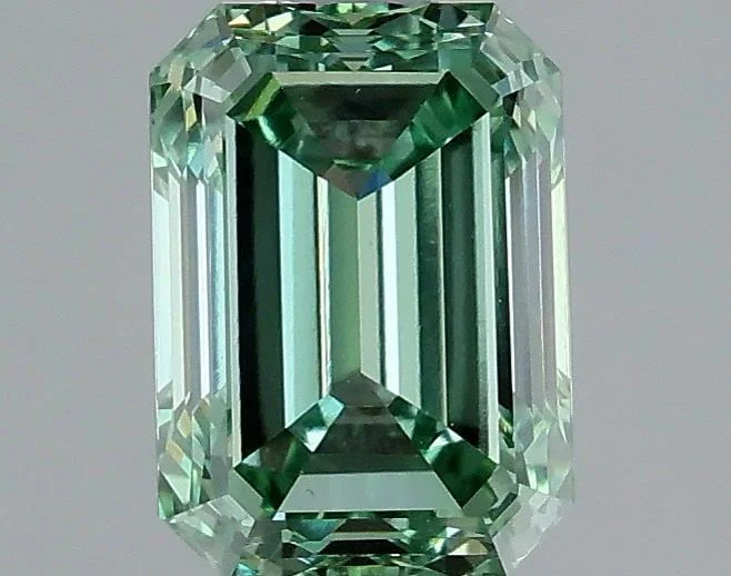 Loose Diamond - EMERALD 1.67ct Fancy Vivid Green VS1