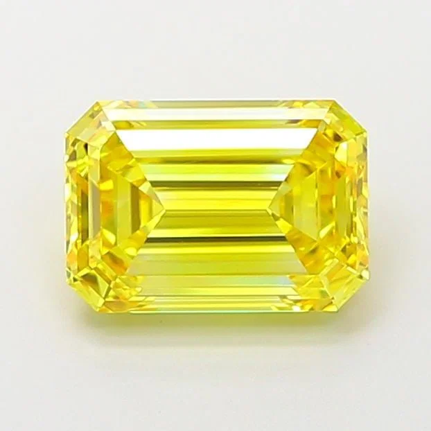 Loose Diamond - EMERALD 1.79ct Fancy Vivid Yellow IF