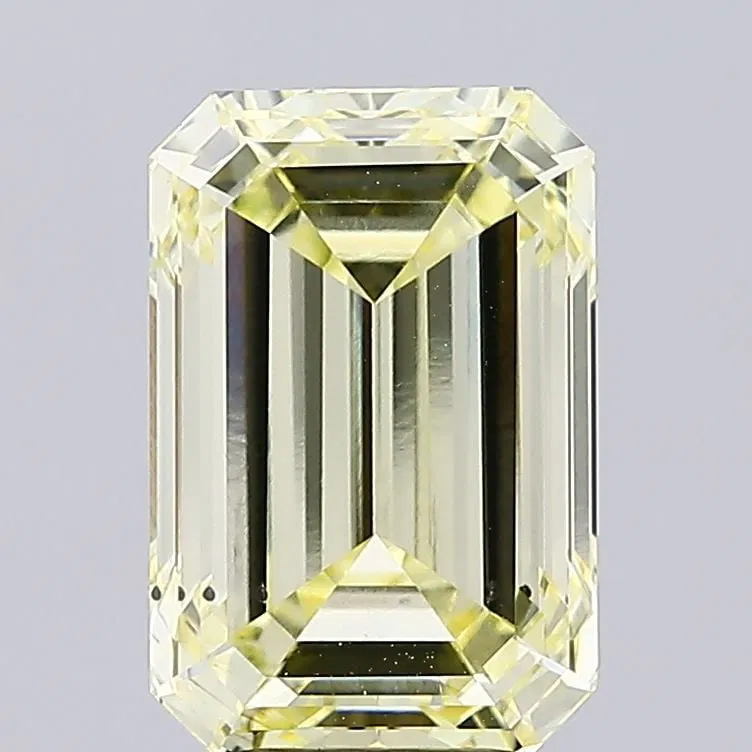 Loose Diamond - EMERALD 5.92ct Fancy Yellow VS2